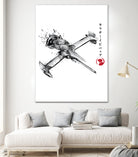 Mono Racer sumi-e by Antonio Camarena on GIANT ART - white digital painting