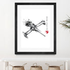 Mono Racer sumi-e by Antonio Camarena on GIANT ART - white digital painting