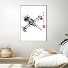 Mono Racer sumi-e by Antonio Camarena on GIANT ART - white digital painting