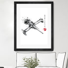 Mono Racer sumi-e by Antonio Camarena on GIANT ART - white digital painting