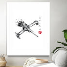 Mono Racer sumi-e by Antonio Camarena on GIANT ART - white digital painting