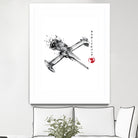 Mono Racer sumi-e by Antonio Camarena on GIANT ART - white digital painting