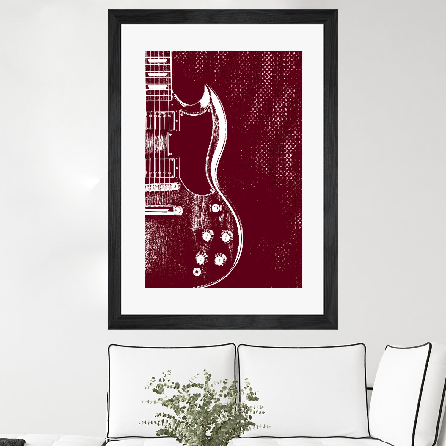 Gibson SG - Angus Young by André Manfrini Garcia on GIANT ART - red digital painting