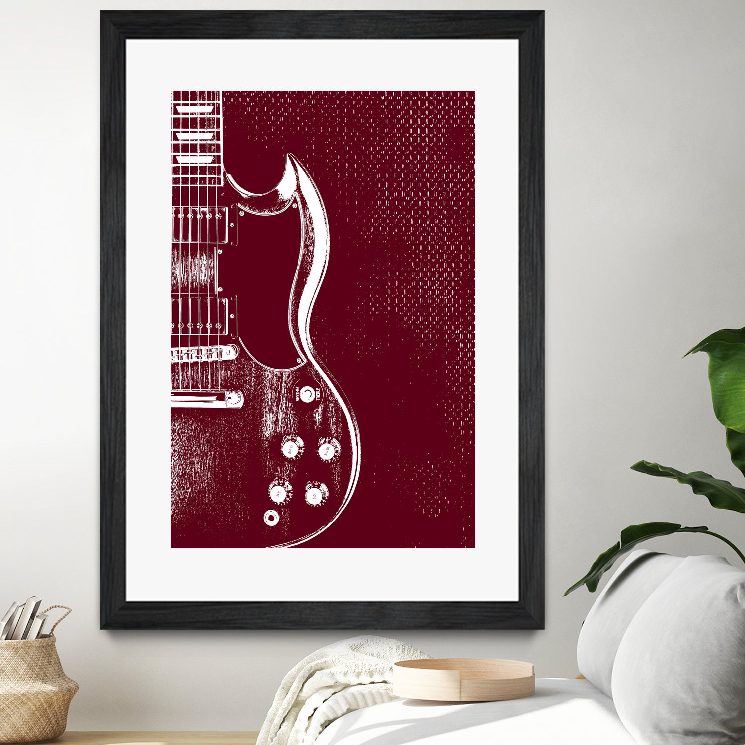 Gibson SG - Angus Young by André Manfrini Garcia on GIANT ART - red digital painting