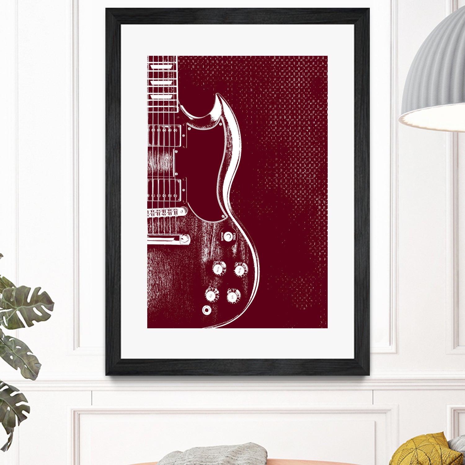 Gibson SG - Angus Young by André Manfrini Garcia on GIANT ART - red digital painting