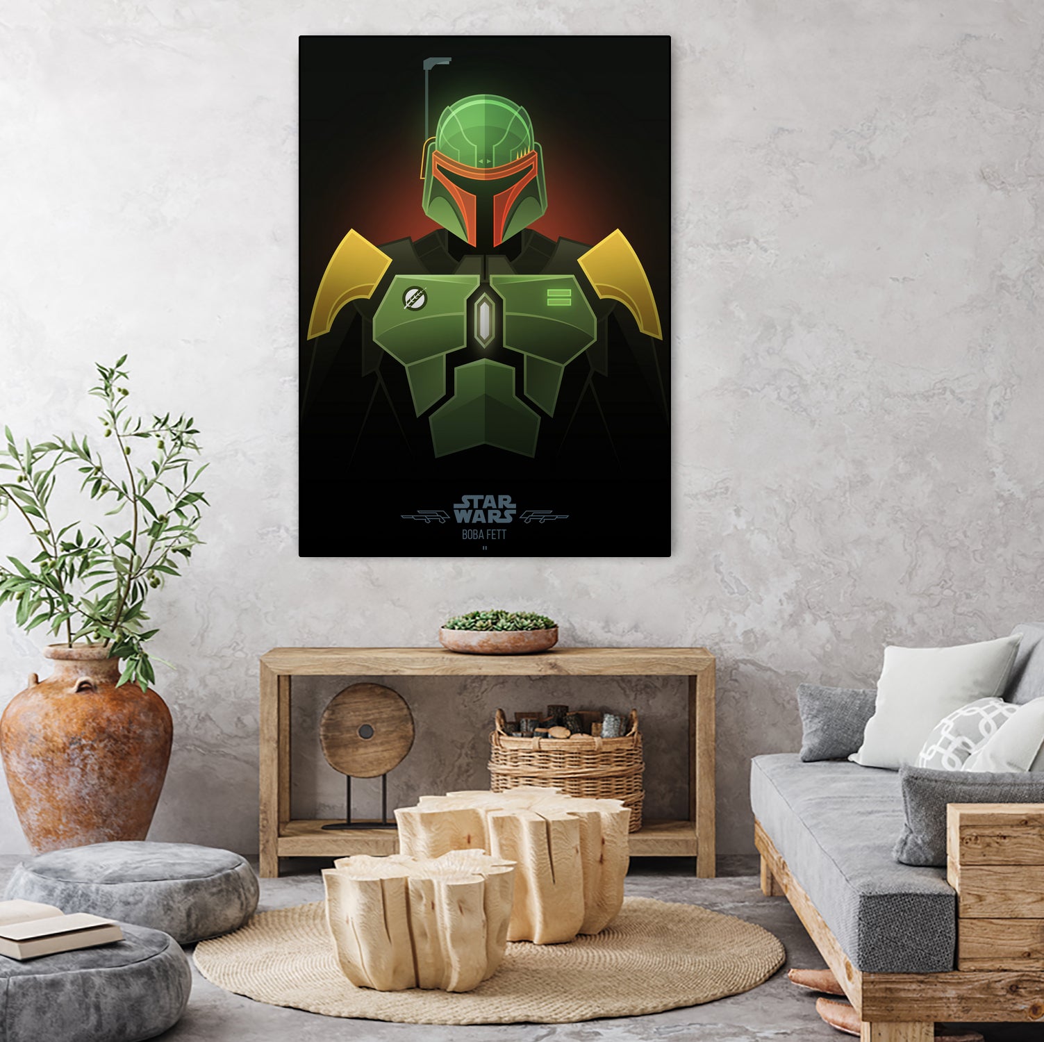 Boba Fett by Jonathan Lam on GIANT ART - green character design