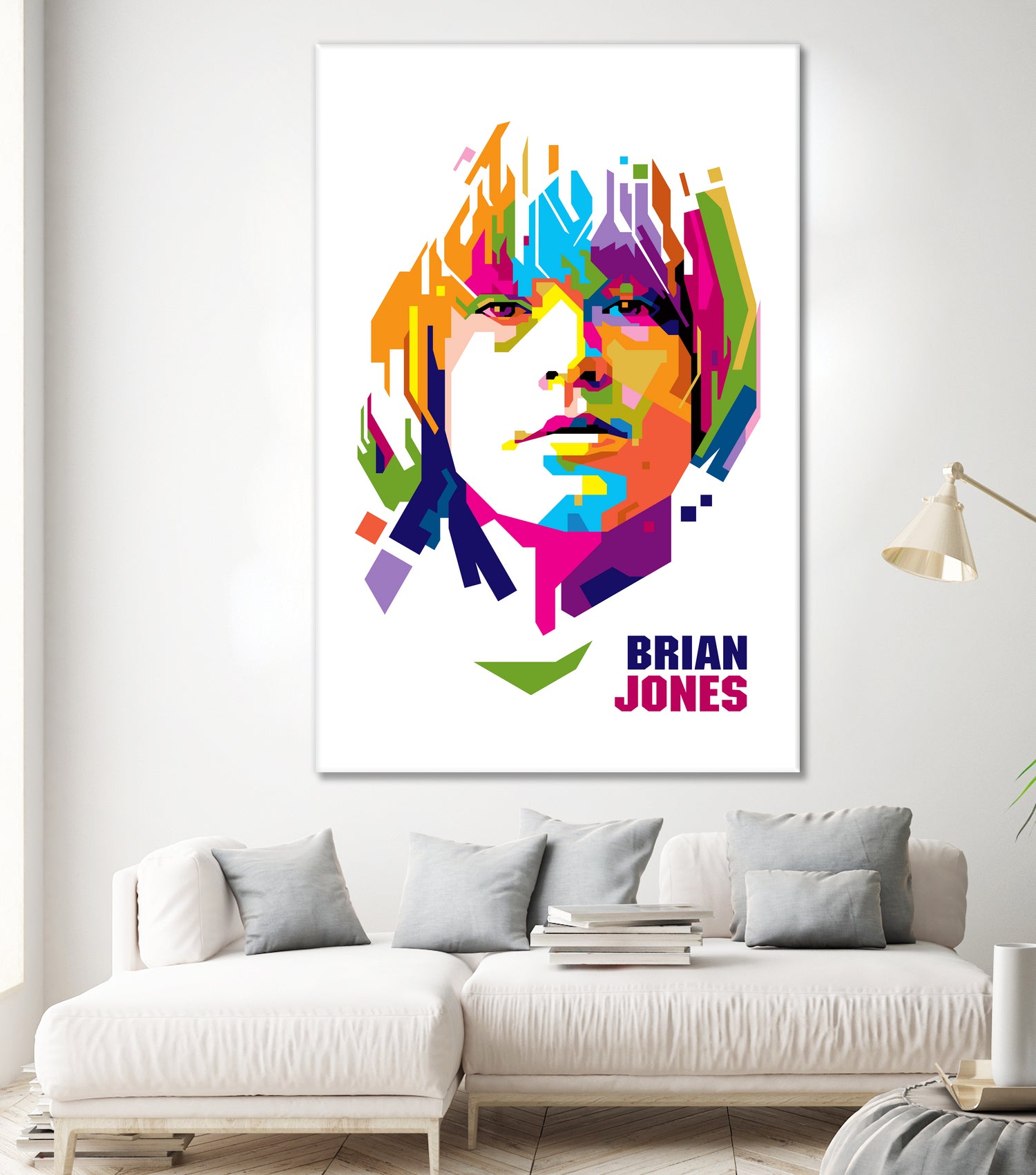 Brian Jones in WPAP by J Prayitno Widodo on GIANT ART - white photo illustration