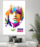 Brian Jones in WPAP by J Prayitno Widodo on GIANT ART - white photo illustration