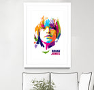 Brian Jones in WPAP by J Prayitno Widodo on GIANT ART - white photo illustration