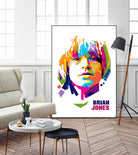 Brian Jones in WPAP by J Prayitno Widodo on GIANT ART - white photo illustration