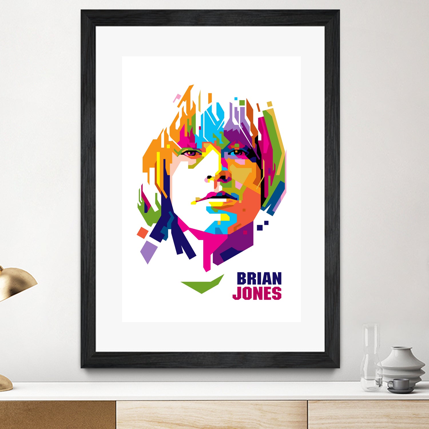 Brian Jones in WPAP by J Prayitno Widodo on GIANT ART - white photo illustration