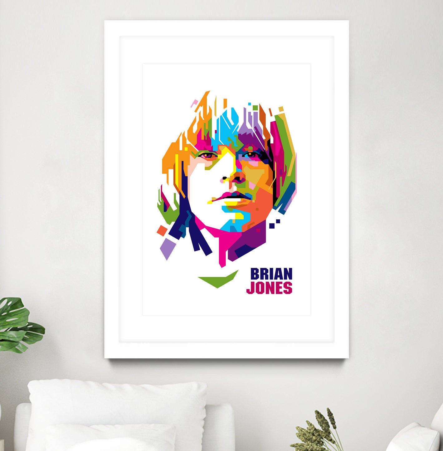 Brian Jones in WPAP by J Prayitno Widodo on GIANT ART - white photo illustration