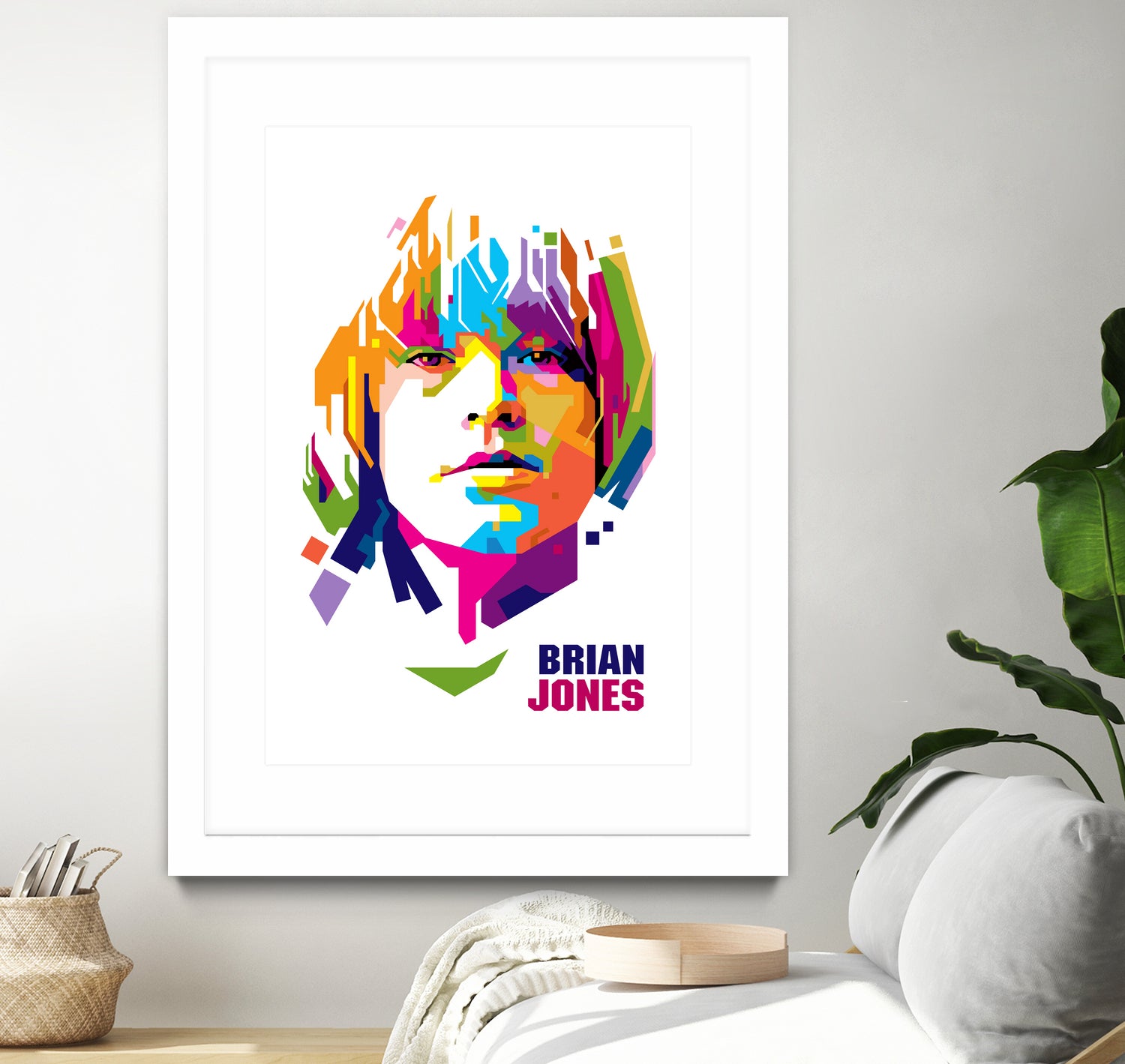 Brian Jones in WPAP by J Prayitno Widodo on GIANT ART - white photo illustration