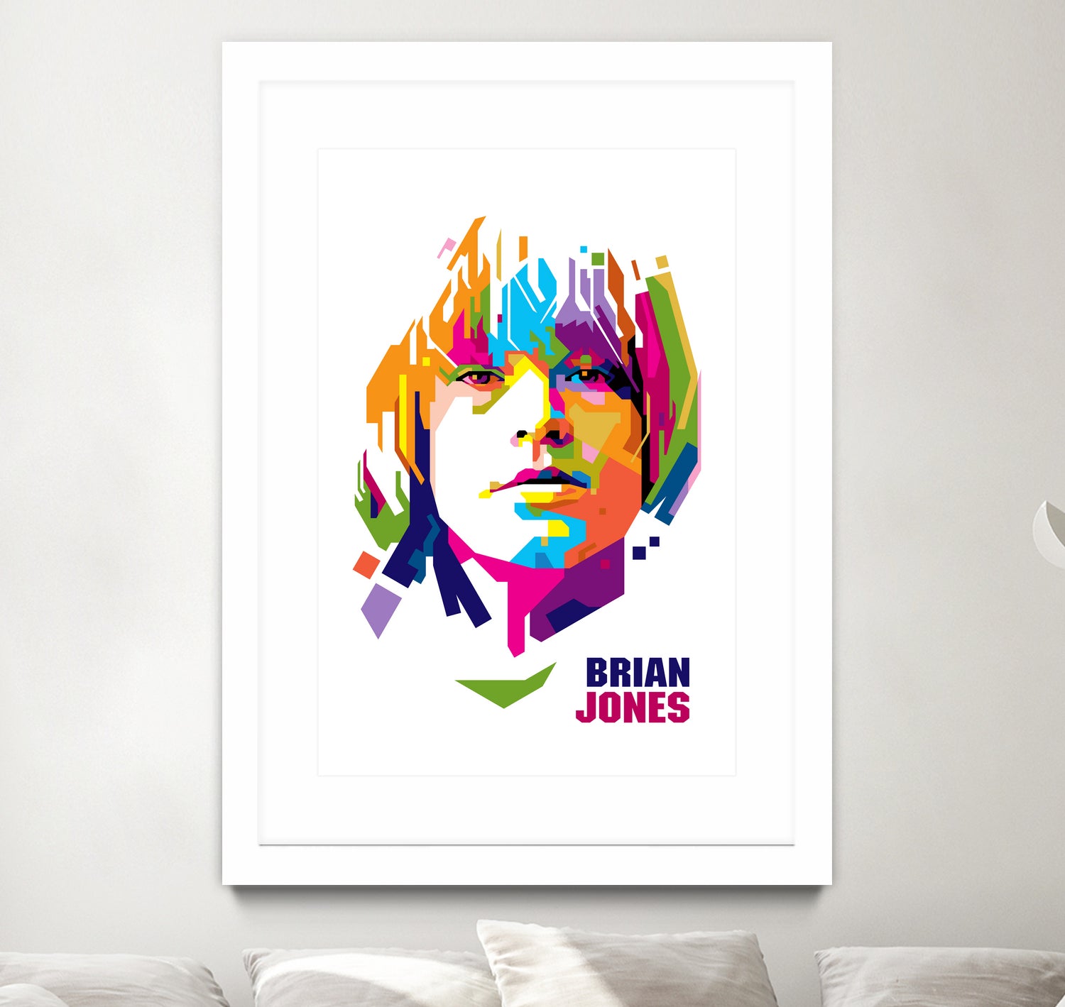 Brian Jones in WPAP by J Prayitno Widodo on GIANT ART - white photo illustration