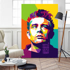 James Dean in WPAP by J Prayitno Widodo on GIANT ART - fuchsia photo illustration