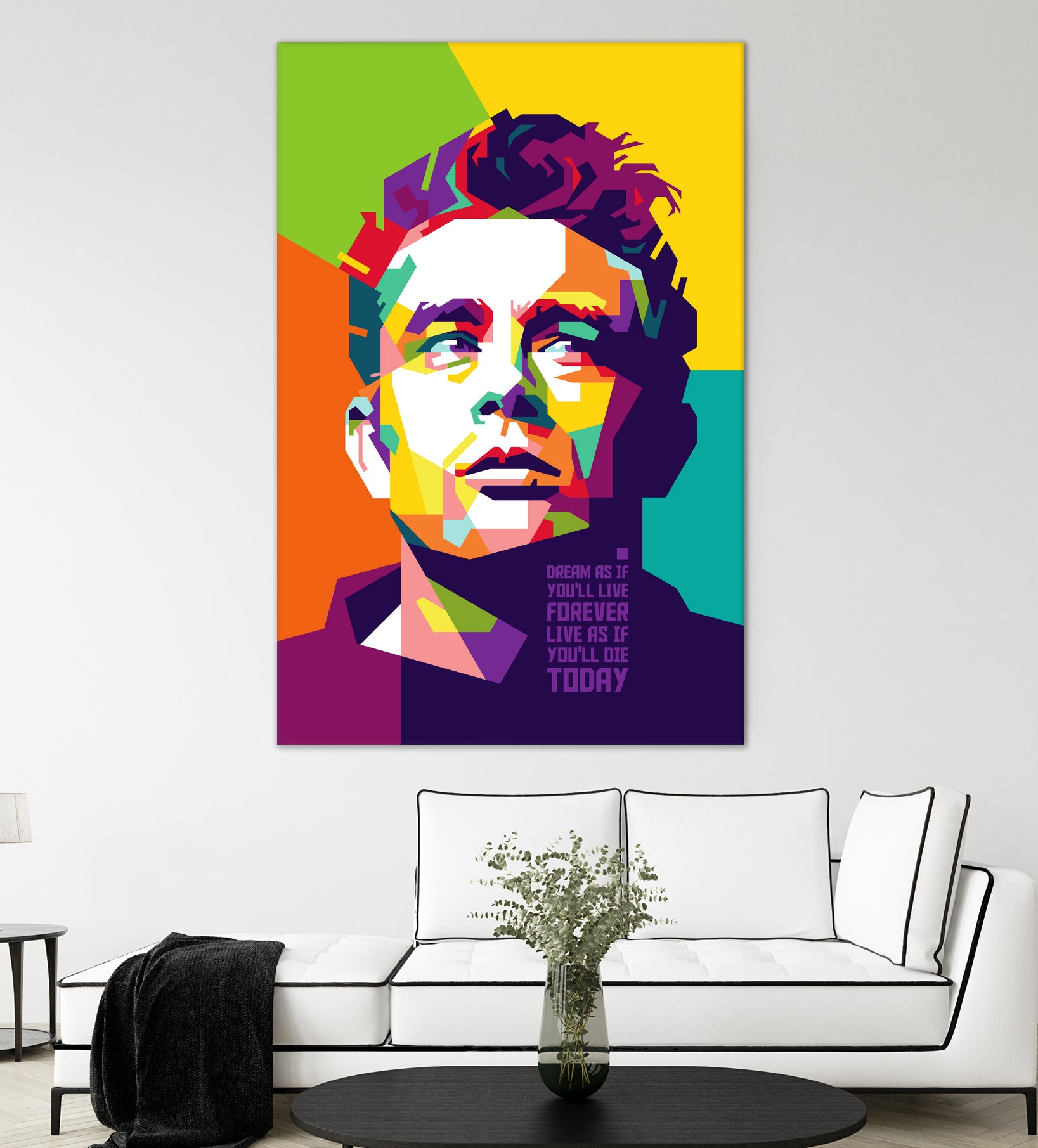 James Dean in WPAP by J Prayitno Widodo on GIANT ART - fuchsia photo illustration