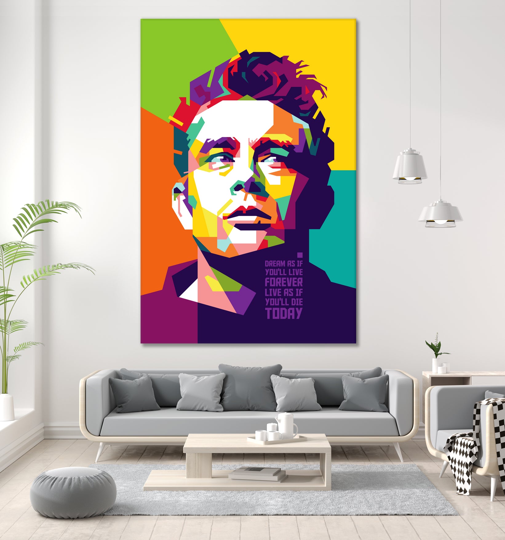 James Dean in WPAP by J Prayitno Widodo on GIANT ART - fuchsia photo illustration