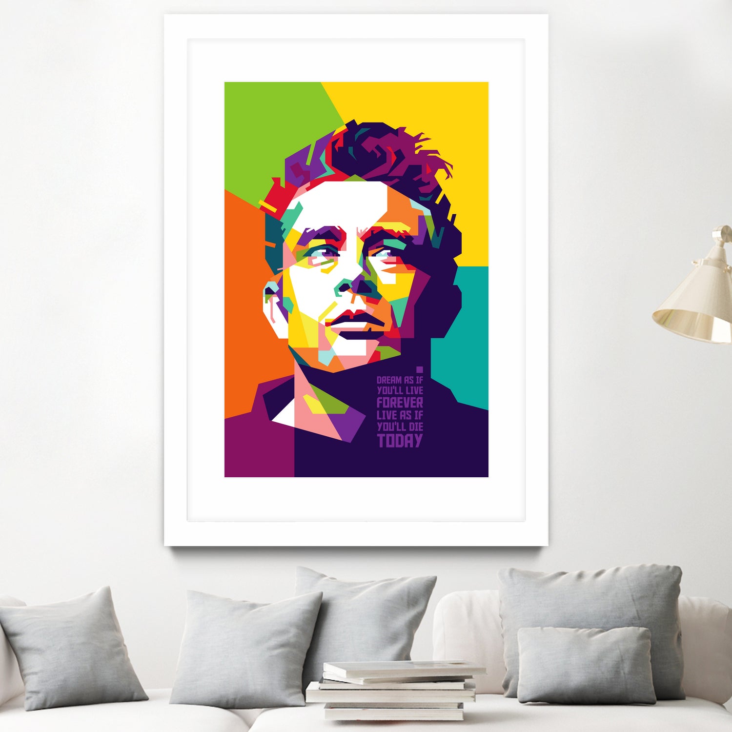 James Dean in WPAP by J Prayitno Widodo on GIANT ART - fuchsia photo illustration