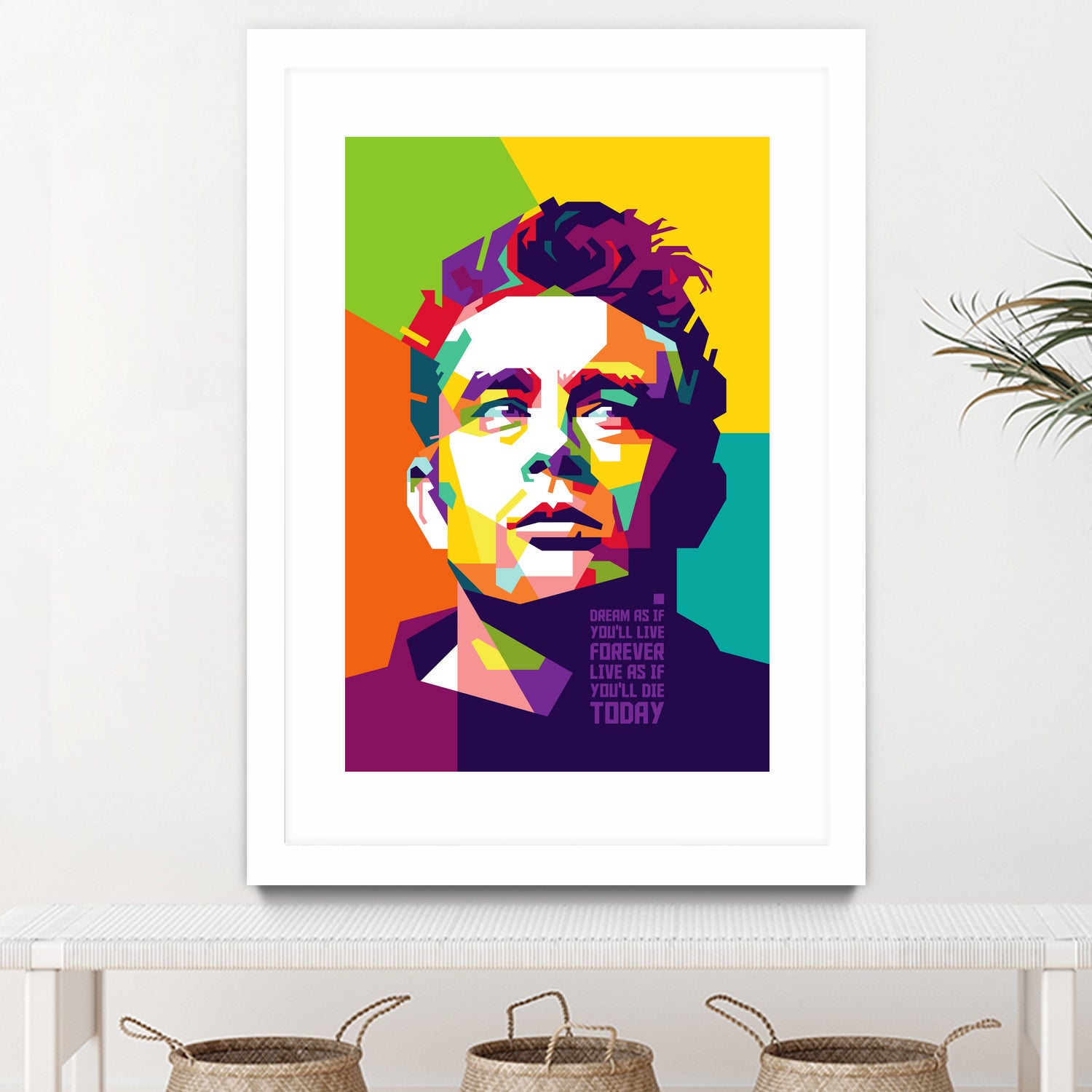 James Dean in WPAP by J Prayitno Widodo on GIANT ART - fuchsia photo illustration