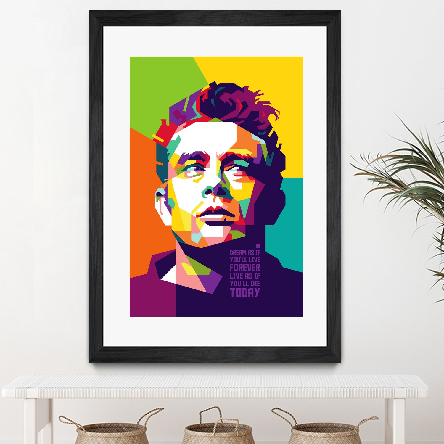 James Dean in WPAP by J Prayitno Widodo on GIANT ART - fuchsia photo illustration