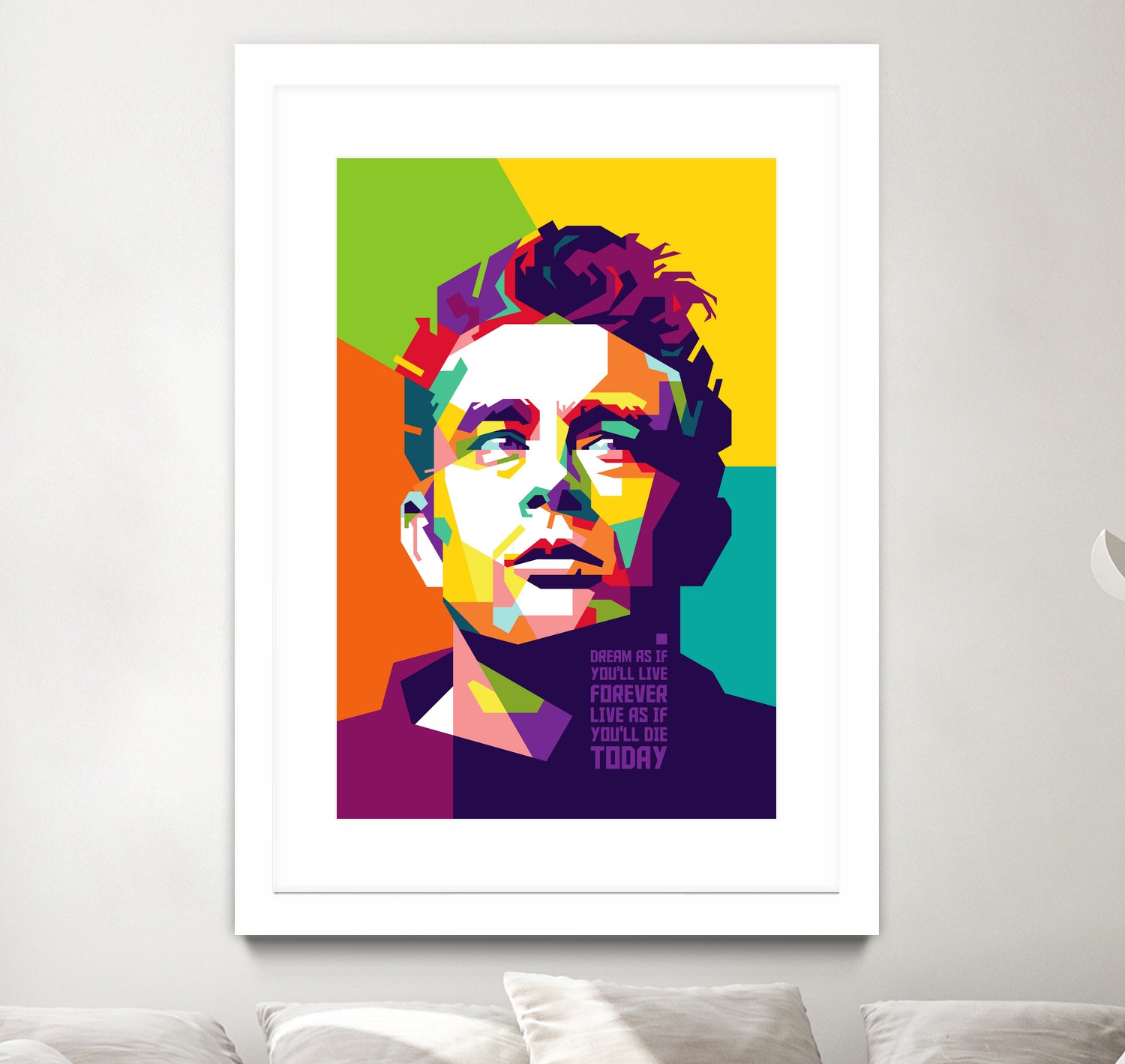 James Dean in WPAP by J Prayitno Widodo on GIANT ART - fuchsia photo illustration