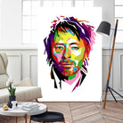 Thom Yorke in WPAP by J Prayitno Widodo on GIANT ART - fuchsia photo illustration