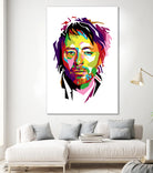 Thom Yorke in WPAP by J Prayitno Widodo on GIANT ART - fuchsia photo illustration