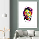 Thom Yorke in WPAP by J Prayitno Widodo on GIANT ART - fuchsia photo illustration