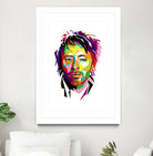 Thom Yorke in WPAP by J Prayitno Widodo on GIANT ART - fuchsia photo illustration