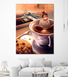 Tea Time by Cyril Rolando on GIANT ART - orange digital painting