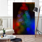 Bokeh Christmas Tree by Alvaro Gonzalez on GIANT ART - blue photo manipulation