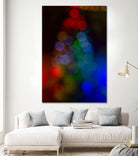 Bokeh Christmas Tree by Alvaro Gonzalez on GIANT ART - blue photo manipulation