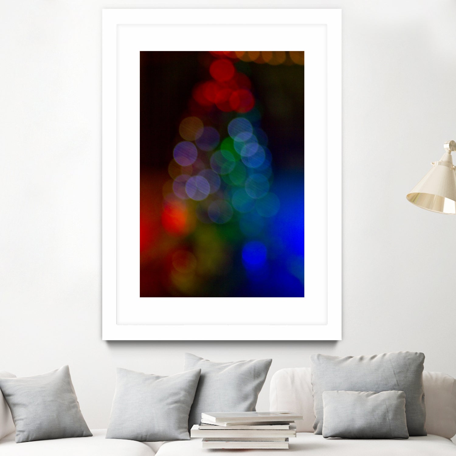 Bokeh Christmas Tree by Alvaro Gonzalez on GIANT ART - blue photo manipulation