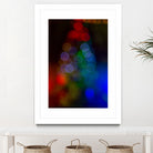 Bokeh Christmas Tree by Alvaro Gonzalez on GIANT ART - blue photo manipulation