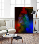 Bokeh Christmas Tree by Alvaro Gonzalez on GIANT ART - blue photo manipulation