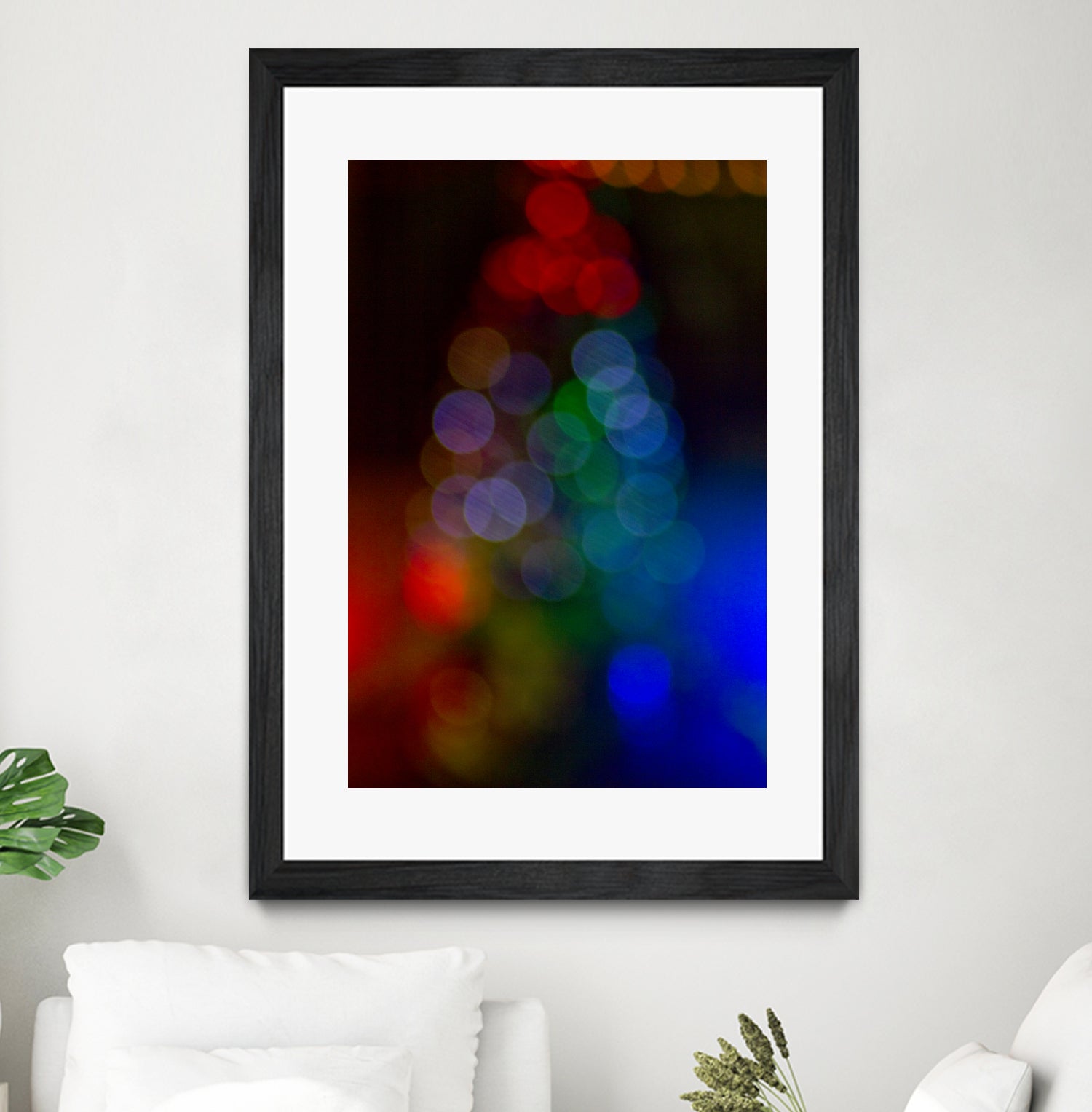 Bokeh Christmas Tree by Alvaro Gonzalez on GIANT ART - blue photo manipulation