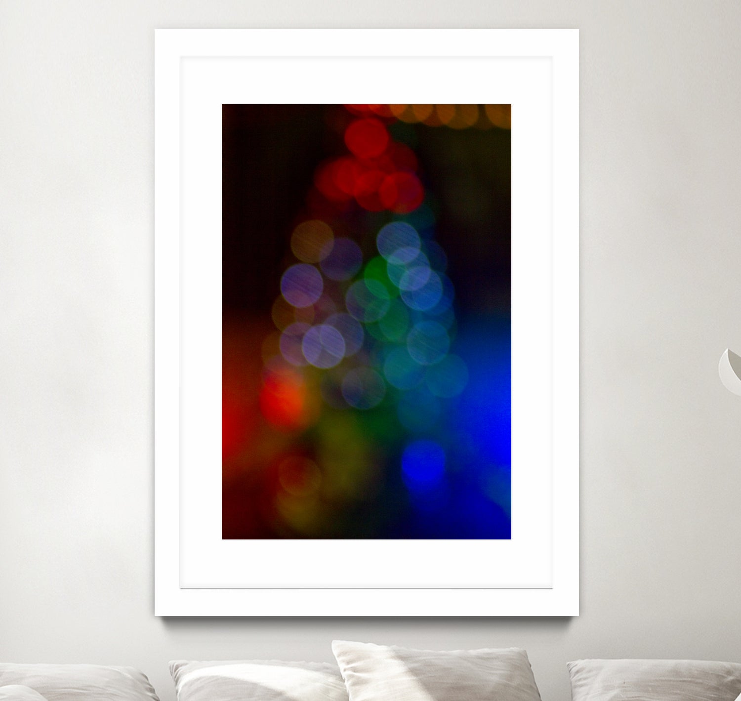 Bokeh Christmas Tree by Alvaro Gonzalez on GIANT ART - blue photo manipulation