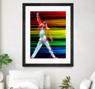 Freddie Mercury in Color by Daniel Janda on GIANT ART - black mixed media