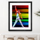 Freddie Mercury in Color by Daniel Janda on GIANT ART - black mixed media