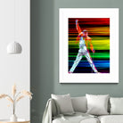 Freddie Mercury in Color by Daniel Janda on GIANT ART - black mixed media