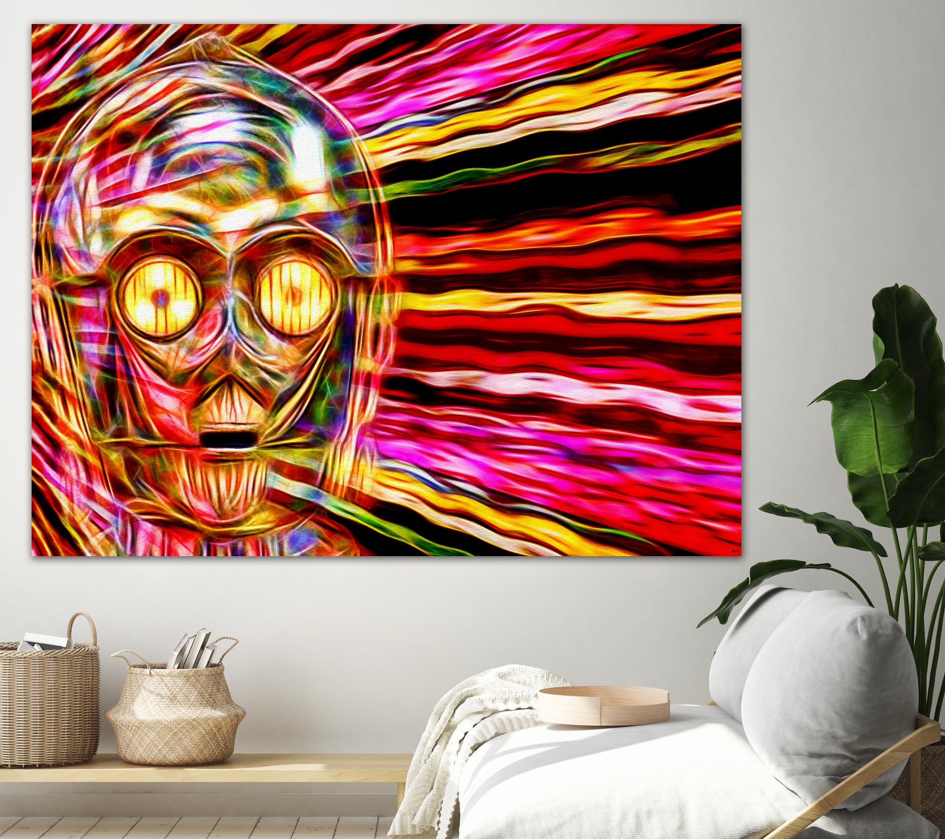 C-3 PO in Color by Daniel Janda on GIANT ART - gray mixed media