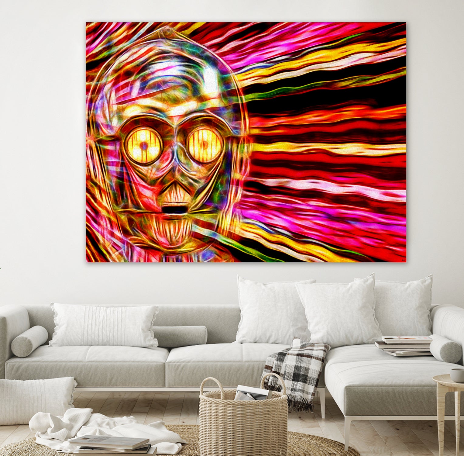 C-3 PO in Color by Daniel Janda on GIANT ART - gray mixed media