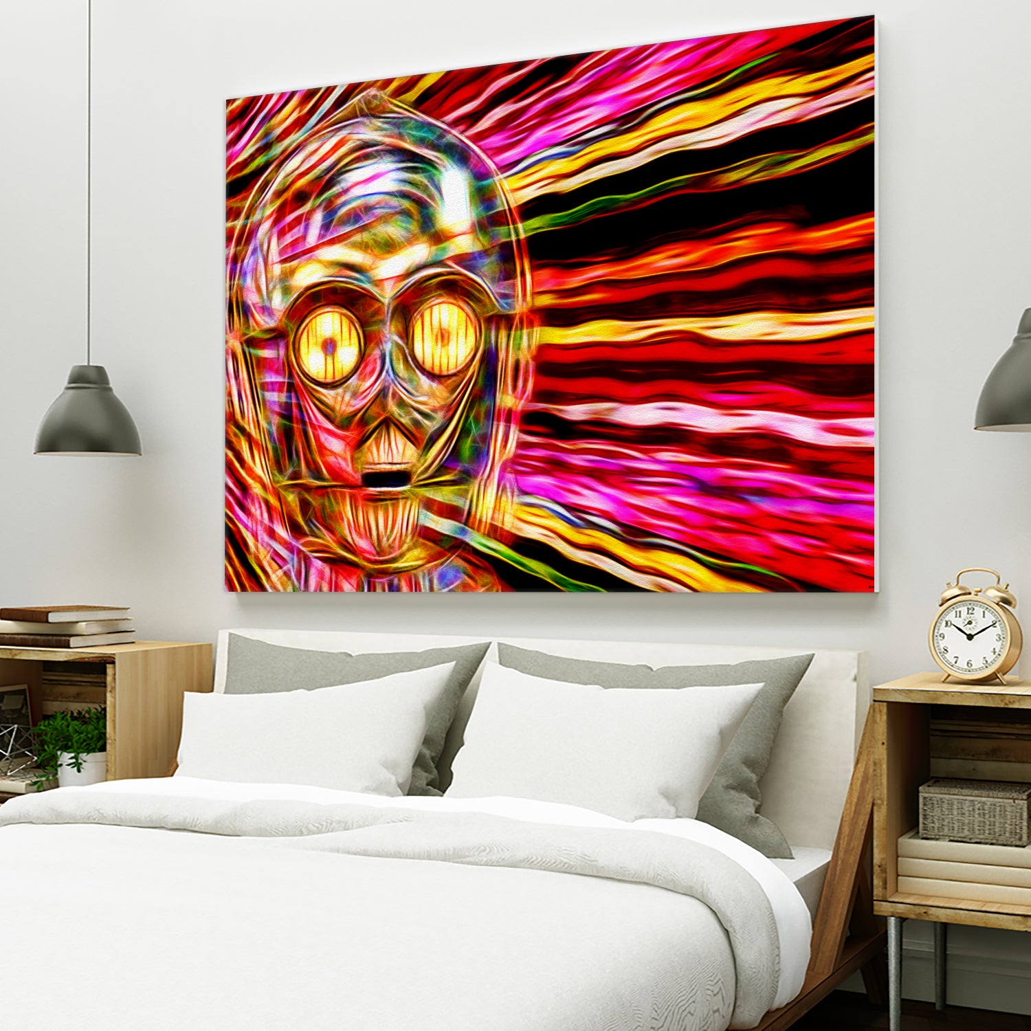 C-3 PO in Color by Daniel Janda on GIANT ART - gray mixed media