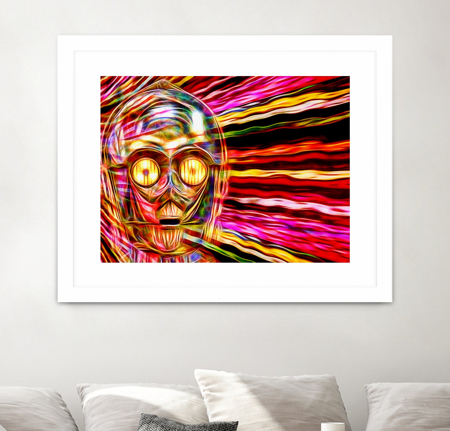 C-3 PO in Color by Daniel Janda on GIANT ART - gray mixed media