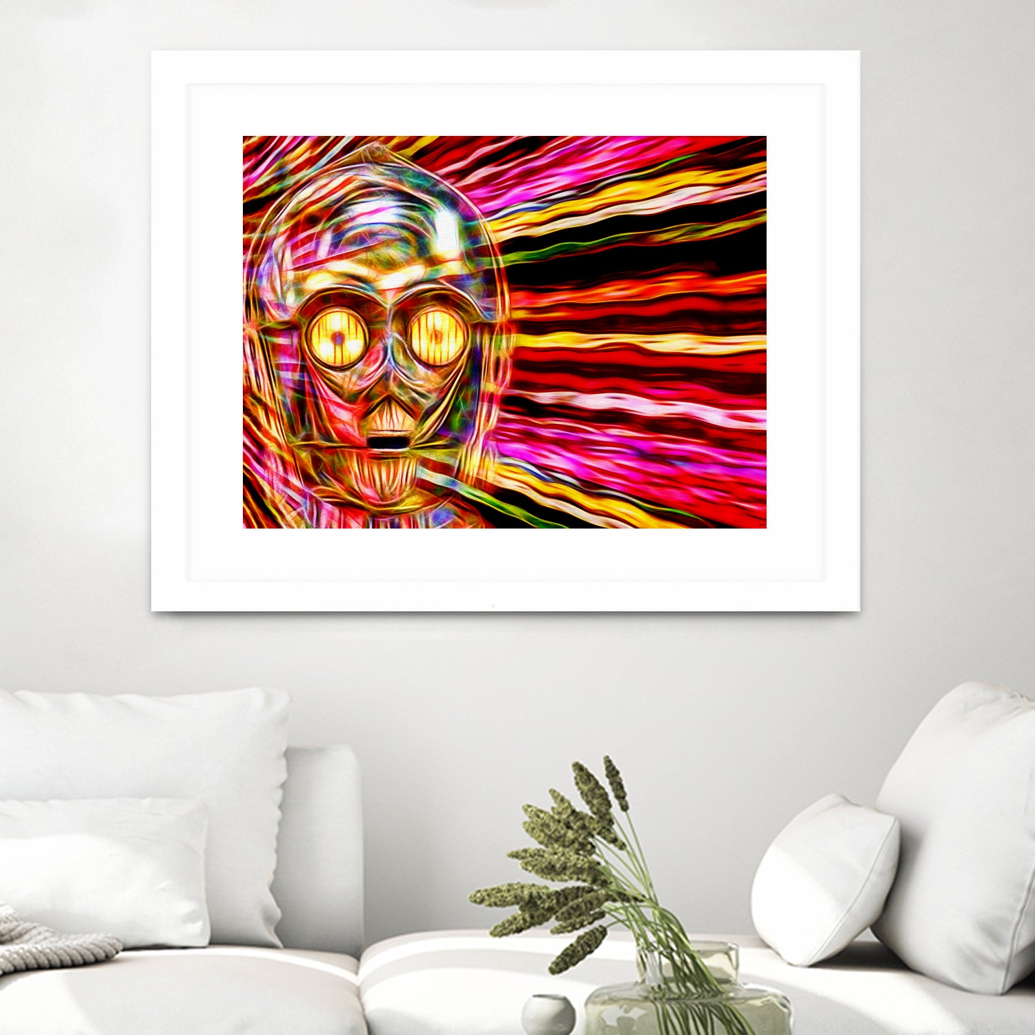 C-3 PO in Color by Daniel Janda on GIANT ART - gray mixed media