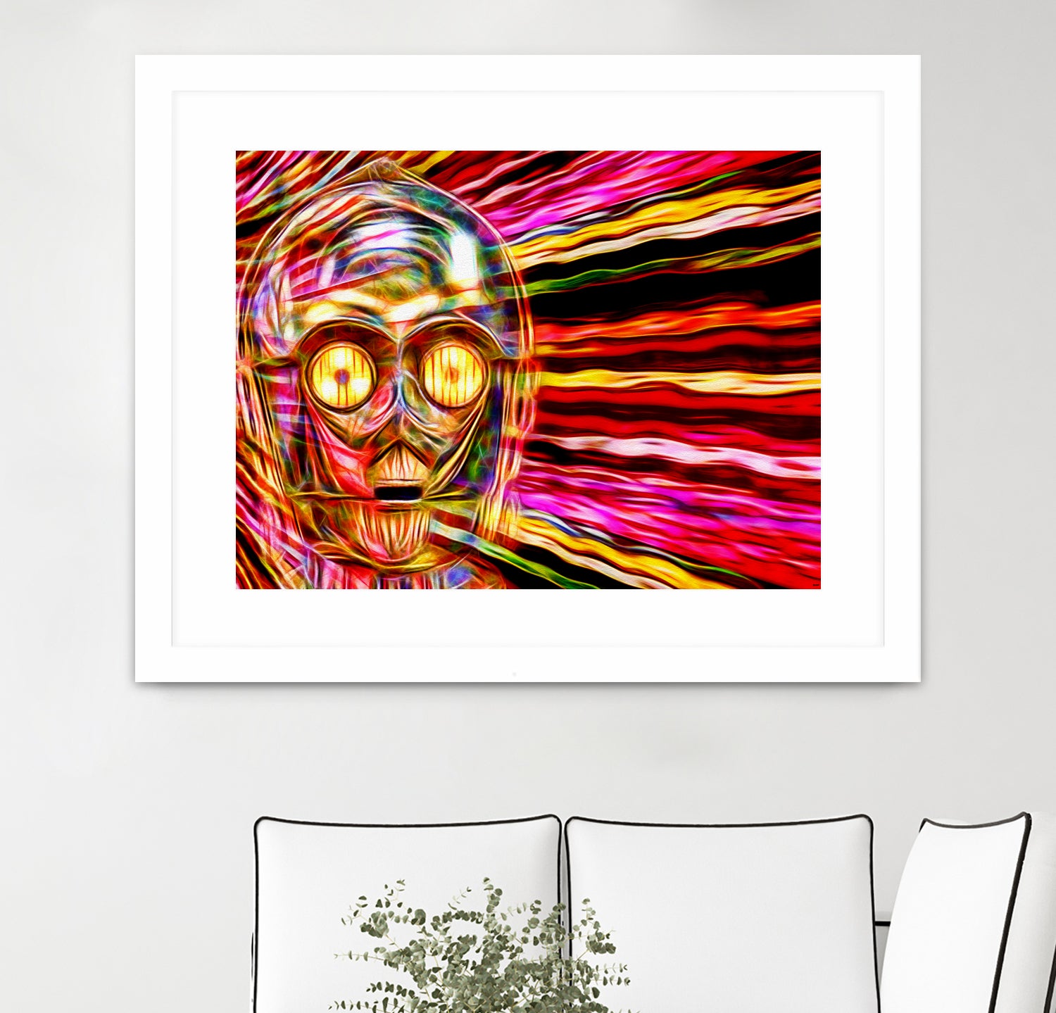 C-3 PO in Color by Daniel Janda on GIANT ART - gray mixed media