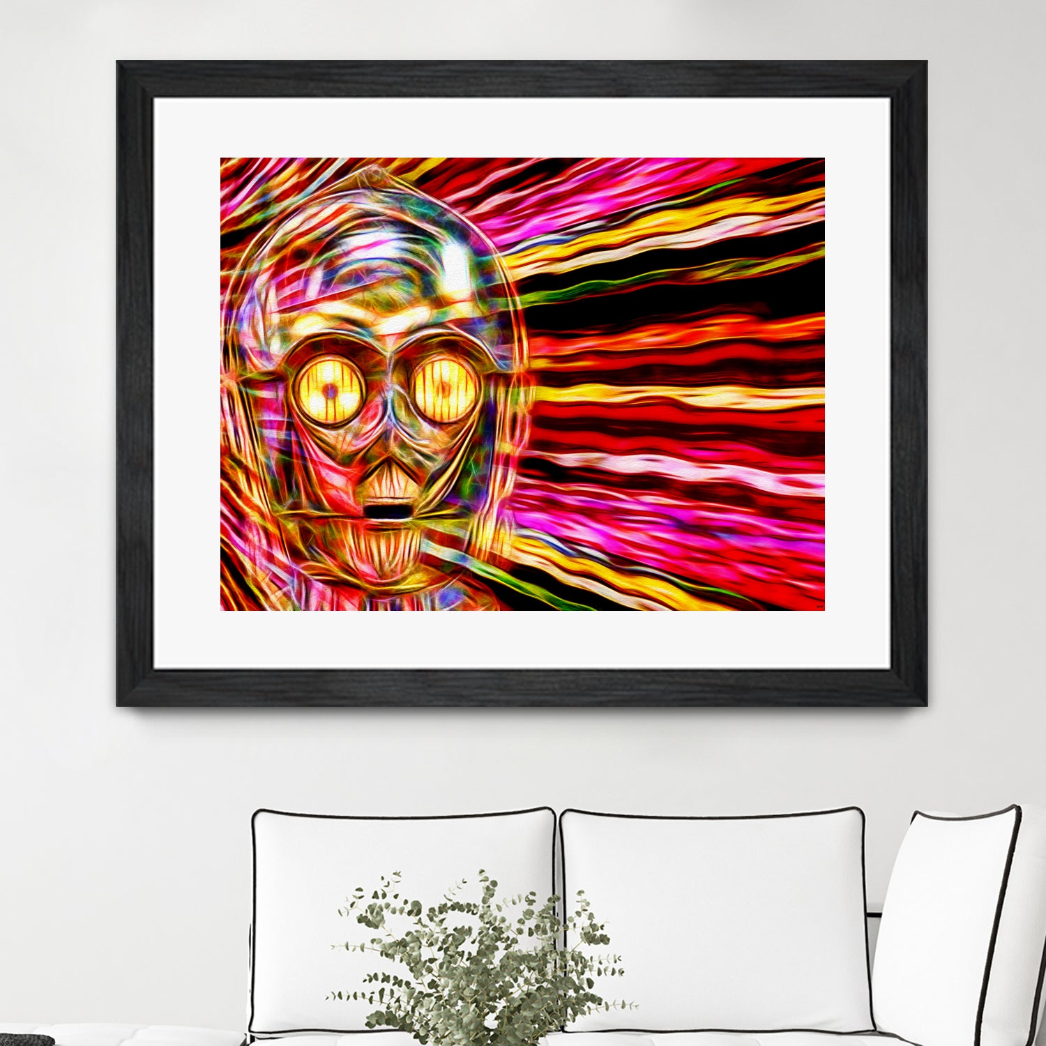 C-3 PO in Color by Daniel Janda on GIANT ART - gray mixed media