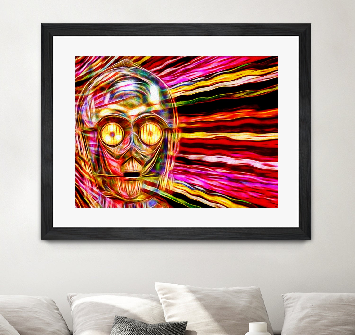 C-3 PO in Color by Daniel Janda on GIANT ART - gray mixed media