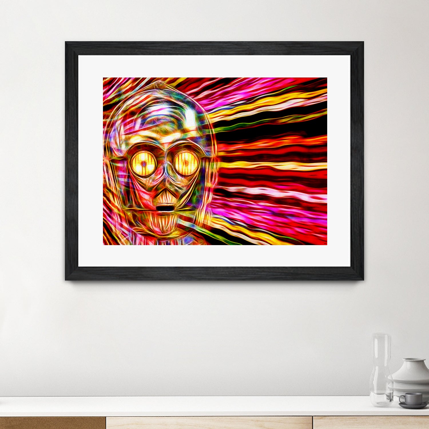 C-3 PO in Color by Daniel Janda on GIANT ART - gray mixed media