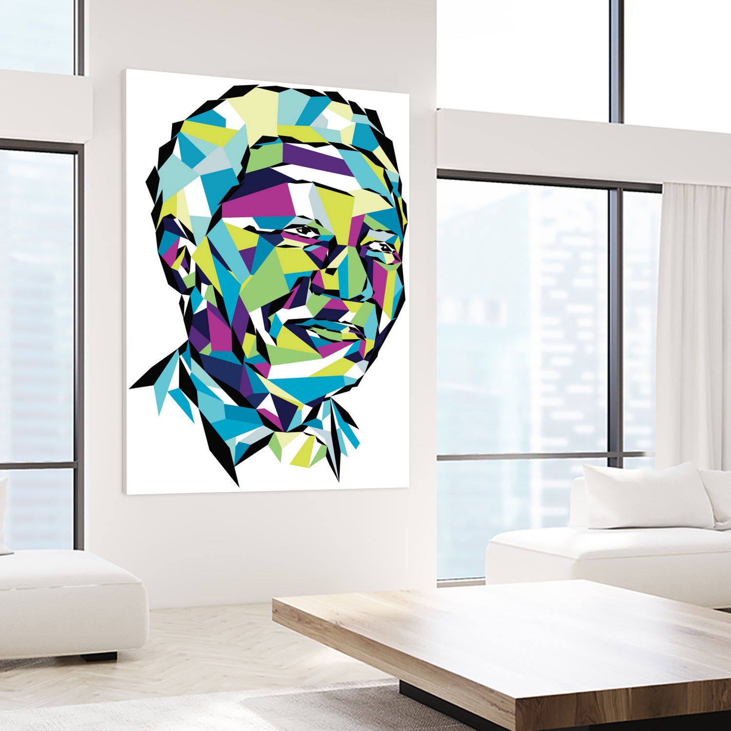 Legend of the fall – Mandela by Neo Dhlamini on GIANT ART - green digital drawing